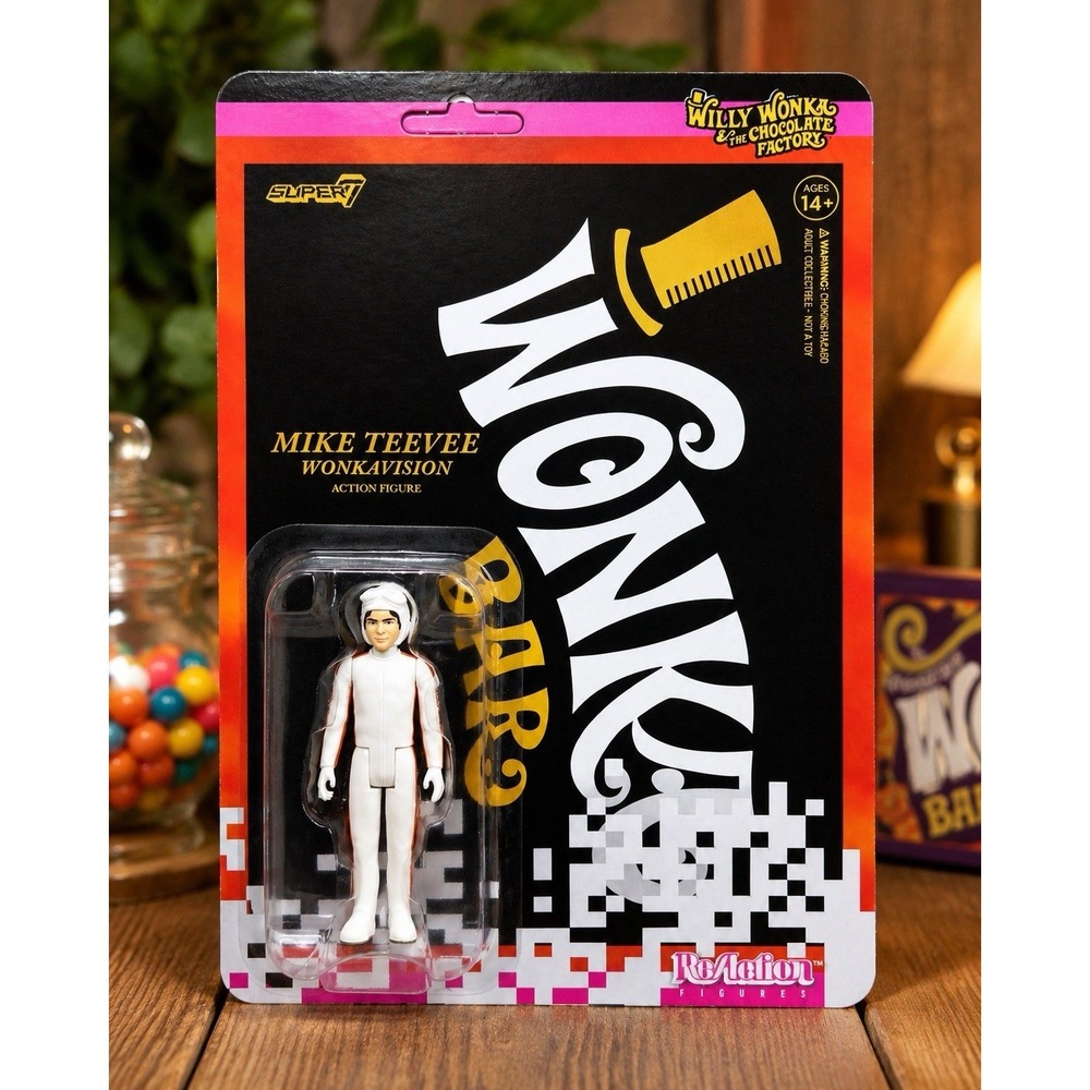 Super7 ReAction Mike Teevee Wonkavision Figure Willy Wonka Chocolate Factory